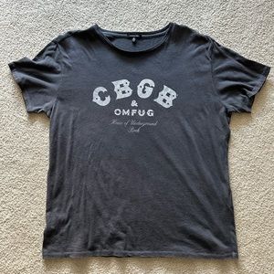 R13 - washed black CBGB graphic t shirt